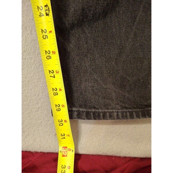 Tommy Hilfiger Jeans 36x30 Black Denim Five-Pocket Design Chino 5 Pocket Preppy - Picture 5 of 11